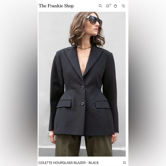 The Frankie Shop Hourglass Camel Blazer - Picture 4 of 4